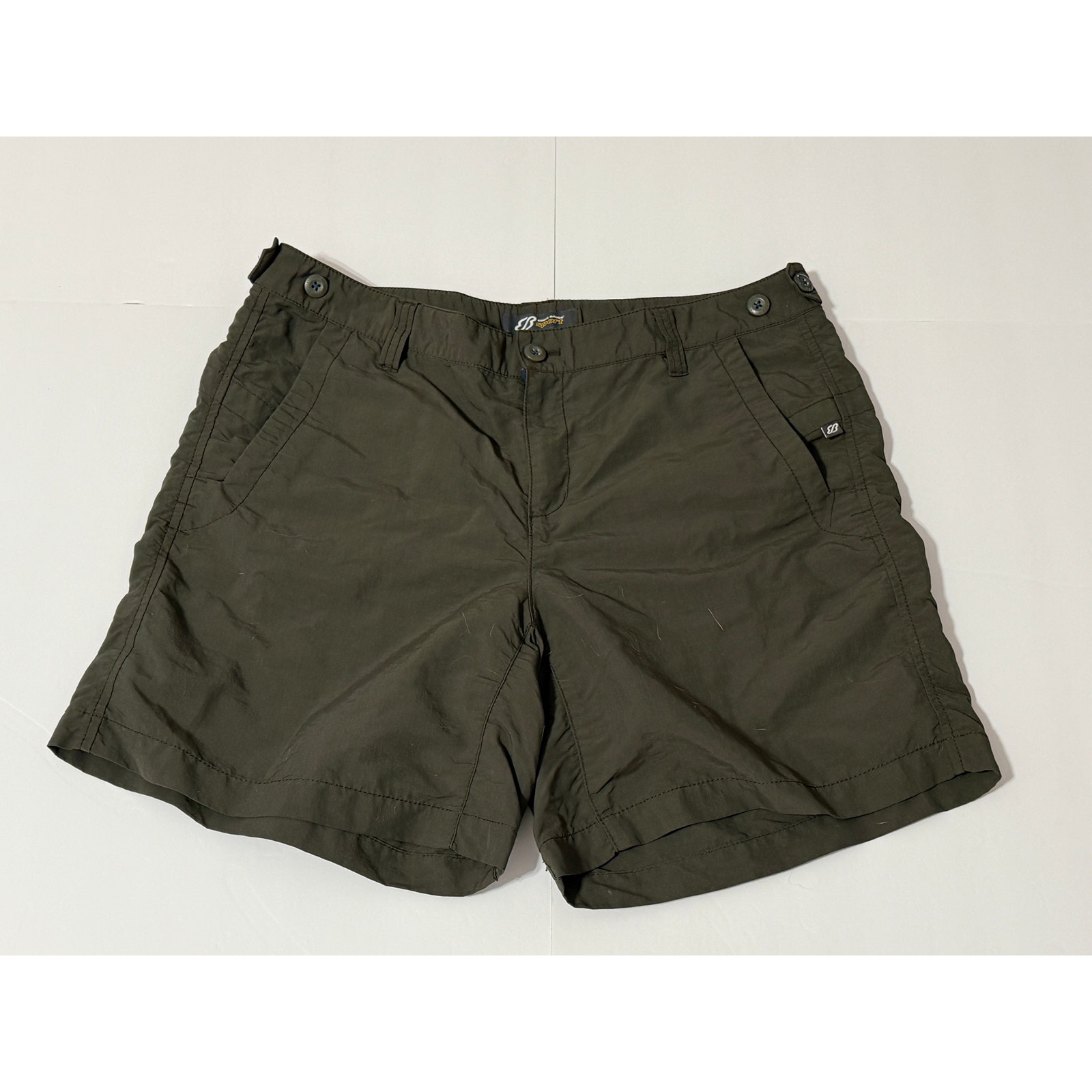 Women's Eddie Bauer Sport Dark Green Shorts, Size 12